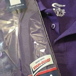 Boy Purple Uniform Shirt