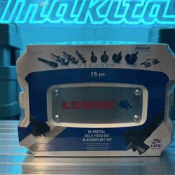 Lenox Bi-Metal Ship Auger and Self-Feed Bit Kit,15 Pc 