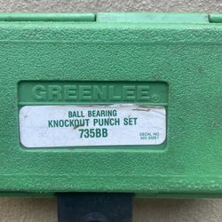 Used Green Lee Knockout Punch Set 