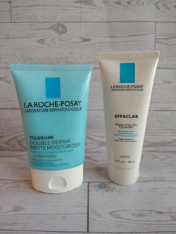 LA Roche-Posay ( medicated Gel Cleanser & Double repair matte moisturizer)