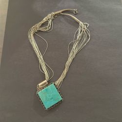 Stereo silver necklace with beautiful star, silver pendant