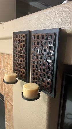 2- pack Brandnew candle wall  home decoration 12- inch long and 7 inch wide