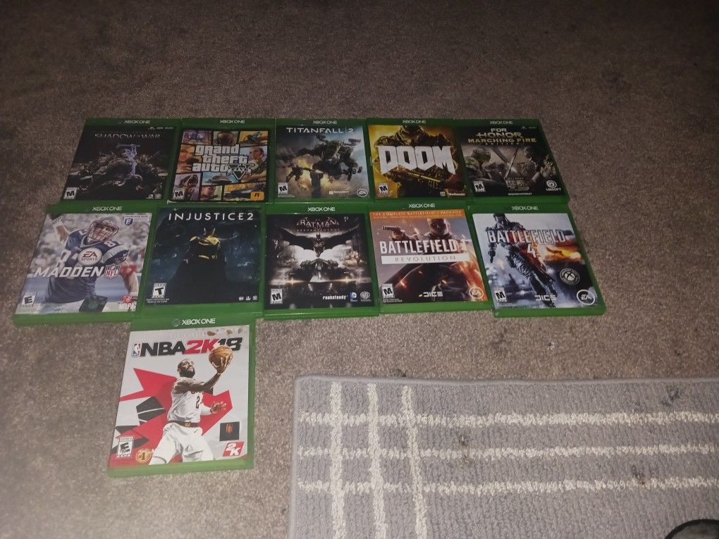 Xbox One Set Of 11 Games