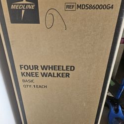 Medline Four Wheeled Knee Walker 
