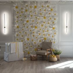 Daisy Tissue Paper Pom Poms For Party Decor