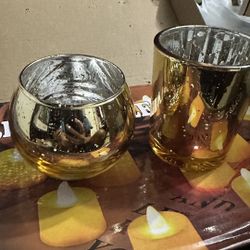 Votive Candle holder (gold)