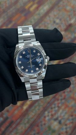 Rolex DateJust Blue Diamond Dial