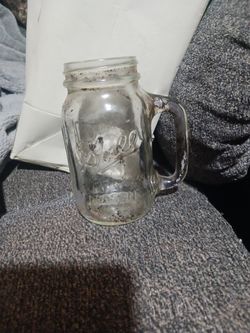 Ball Glass Mason Jar Mug with Handle Vintage Style