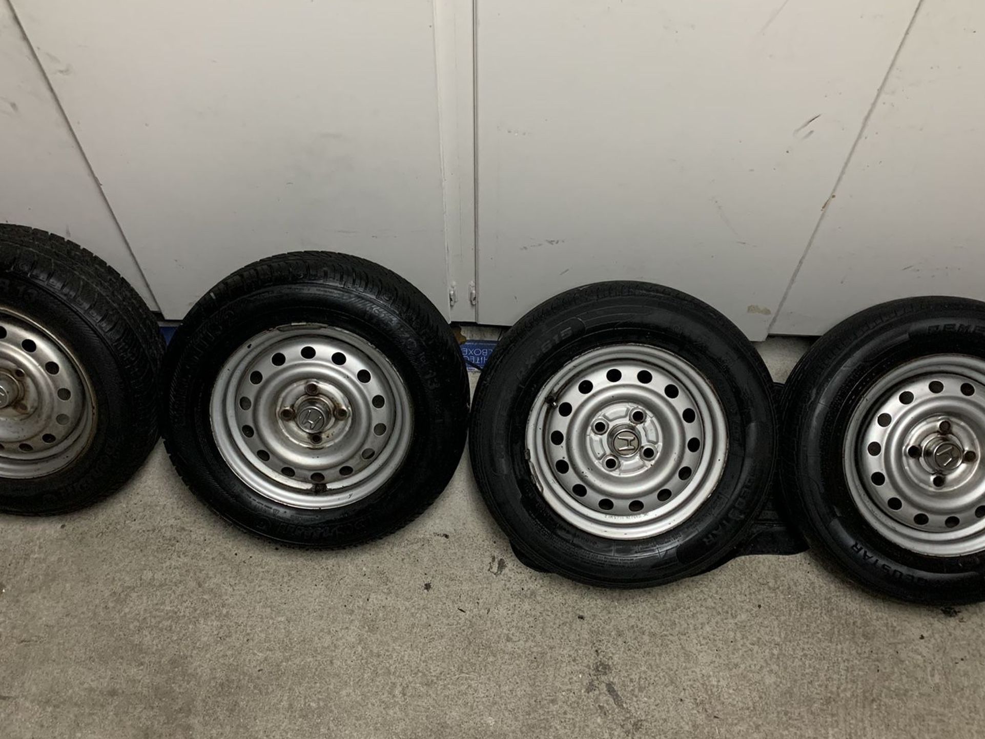 13” Honda Civic Stock Steelie Wheels With Hinda Center Cap$80 for Sale ...