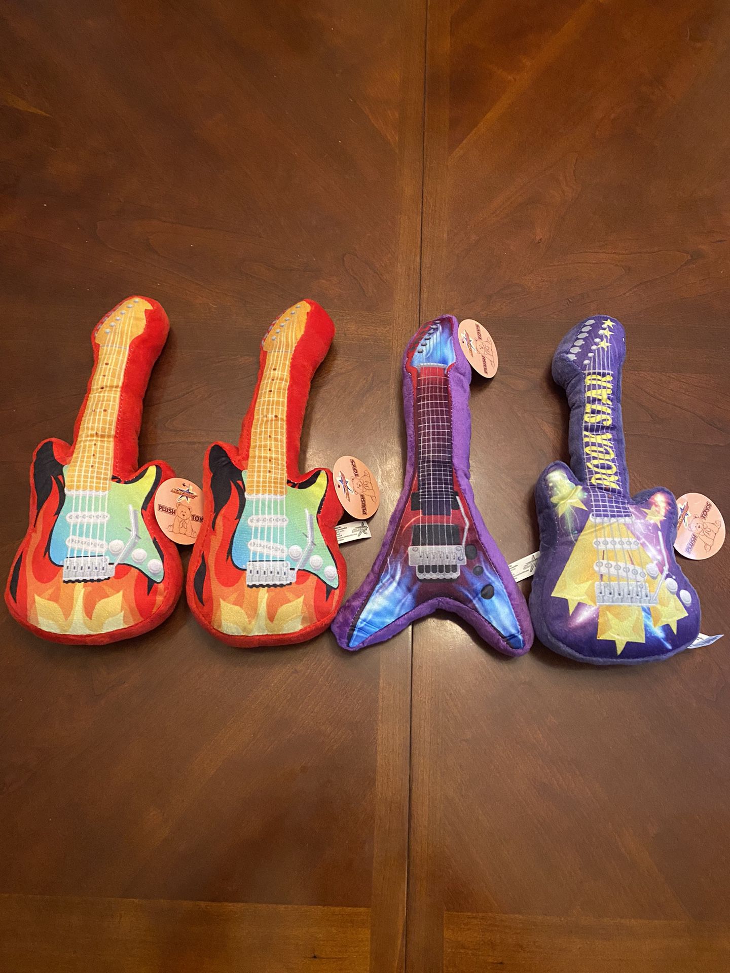 4 Electric Guitar Plushies