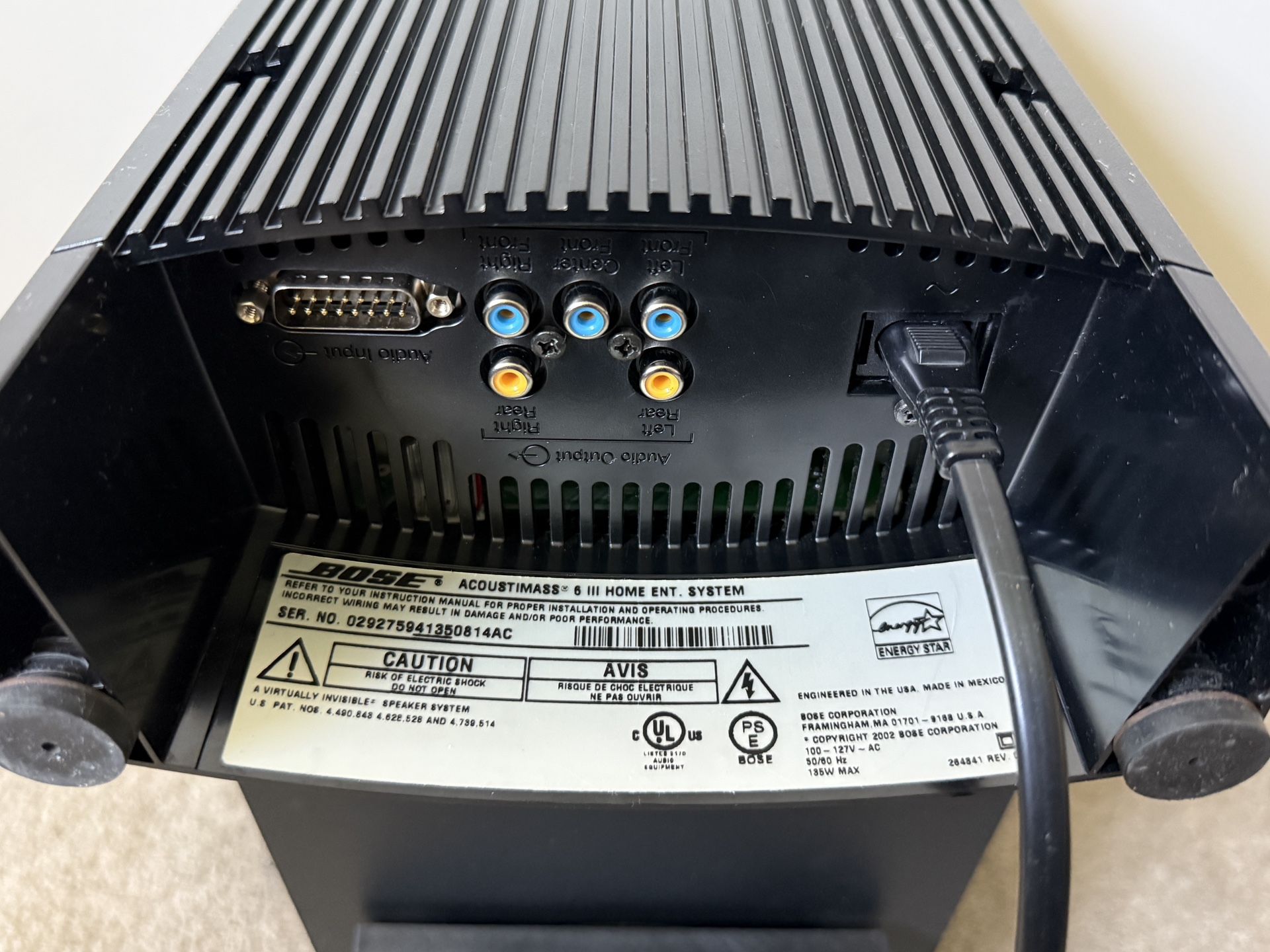 Bose Acoustimass Series III Home Theater Surround Sound