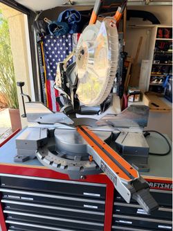 RIDGID 15-Amp 12-Inch Dual-Bevel Sliding Compound Miter Saw (Model R4221)