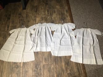 Antique Babies Christening Outfits and Lace Crib Sheets & Pillow Cases