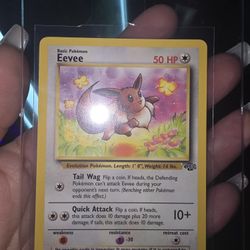 Eevee 51/64 1999 Jungle Pokemon Card NEAR MINT - Mint - FROM JUNGLE MISPRINT SET 