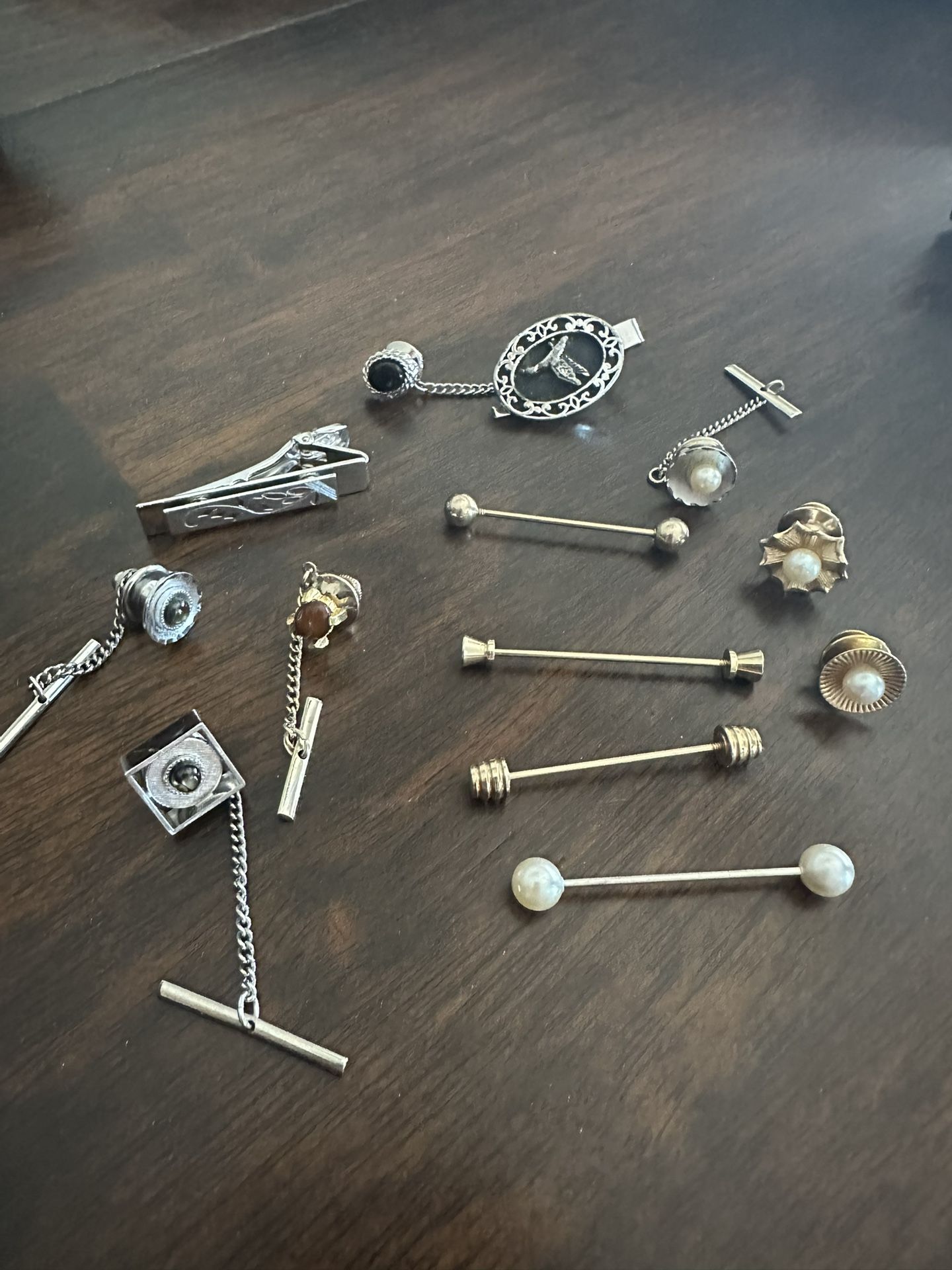 Tie Clip/ Clasp Set Vintage