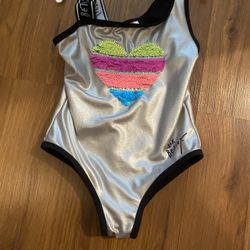 Like New Girls 4T Betsy Johnson Sequence Bathing Suit 