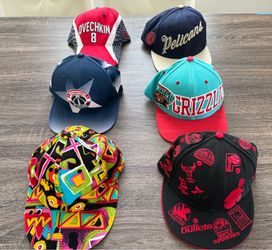 Mixed Brands Men’s Baseball Hat Lot 6pc.