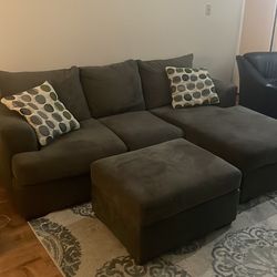 Couch with separate ottoman
