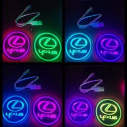 2 Led Color Changing USB charged Cupholder Coasters.  Colors slowly fade from one color to the next.  Other Cars available. 

CADILLAC CAR DOOR PROJ