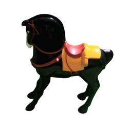 Mulan's Horse Toy with Yellow and Red Saddle