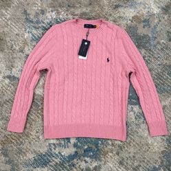 Pink Polo Cable Knitt