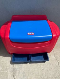 Little Tiles Toy Bin with two drawers