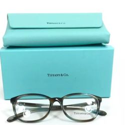Authentic Tiffany & Co. 2048-B 8124 Ocean Turquoise 51mm Frames Glasses Italy