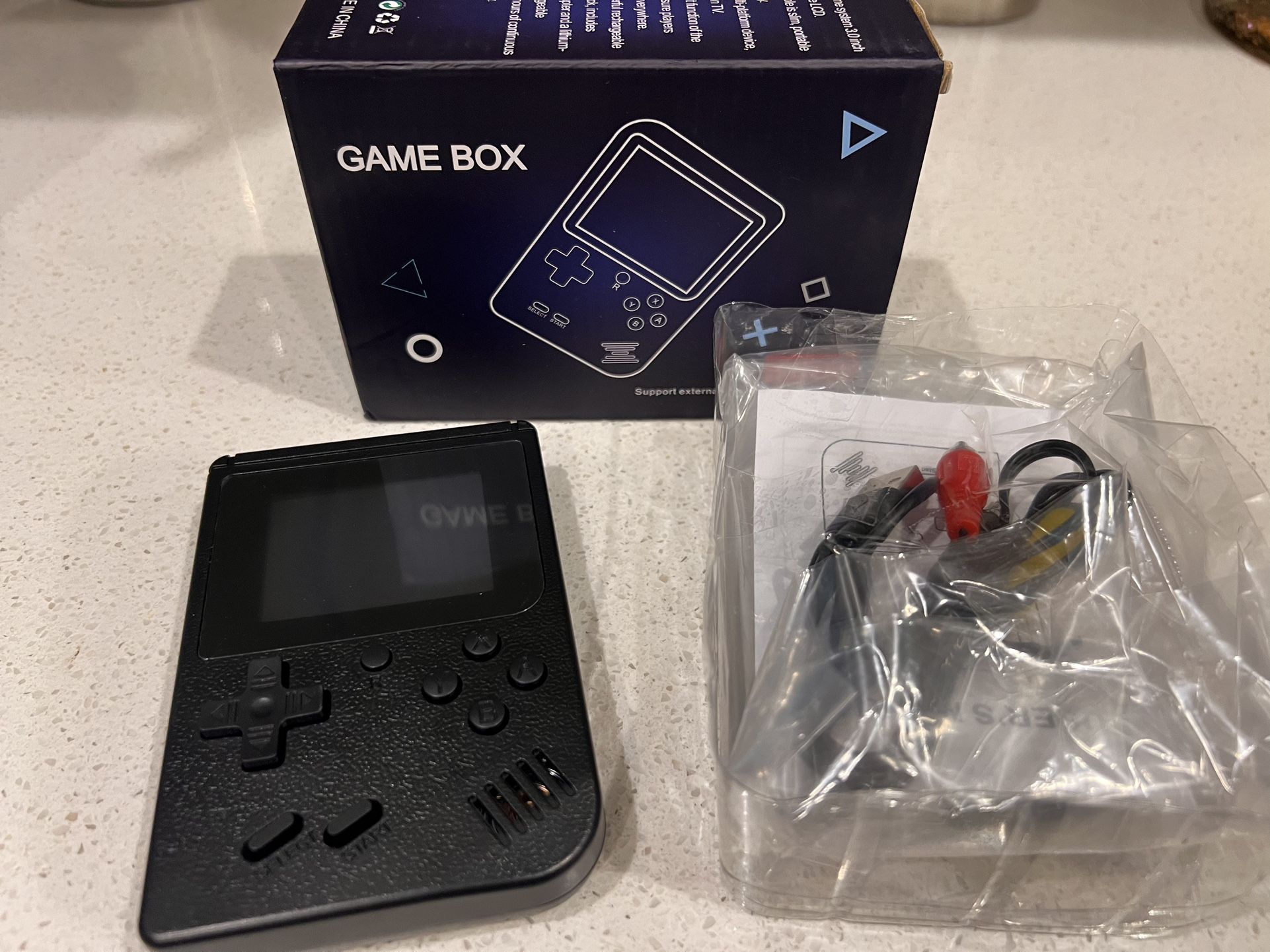Game Box Plus Handheld Console – Retro Gaming System w/ Preloaded Games