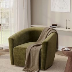Green Suede Chair 