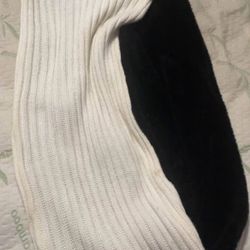 Black White Scarf DKNY