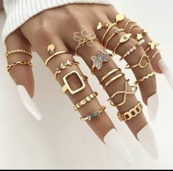 Rings Gold Plated 7