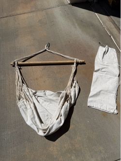 Canvas swing chair