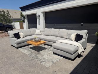Living spaces Gray oversized sectional