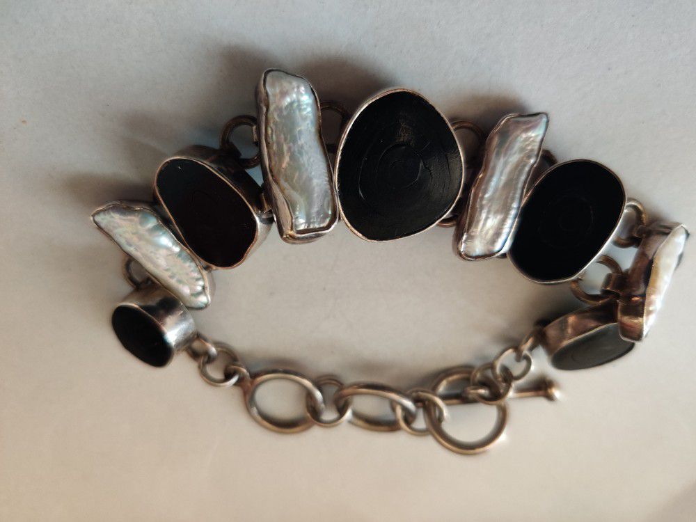Sterling Silver Bracelet And Necklace