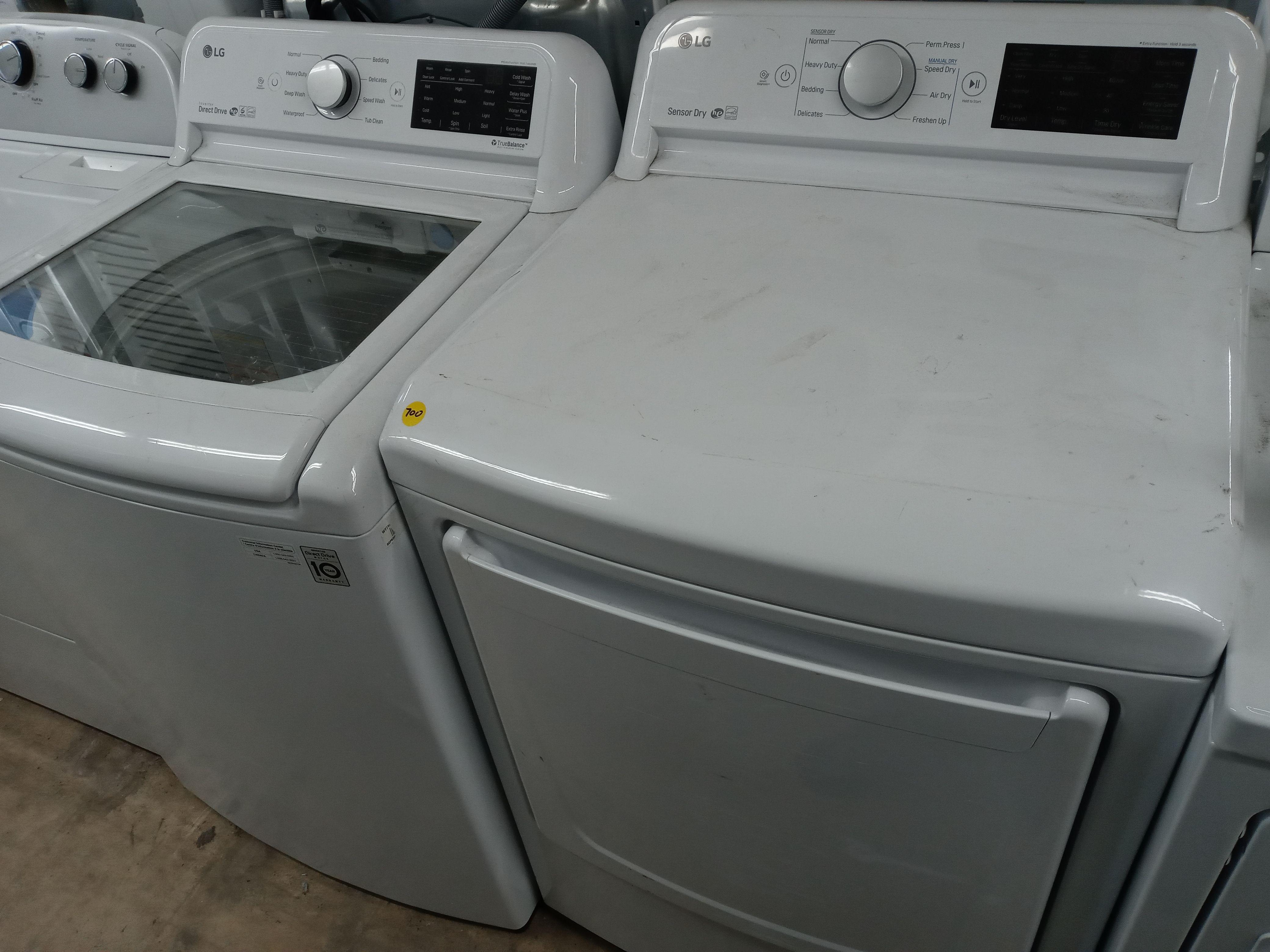 LG top load washer and dryer set - Free delivery