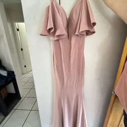 Dusty Rose Prom Dress