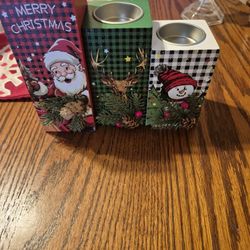 Christmas Candle Holders