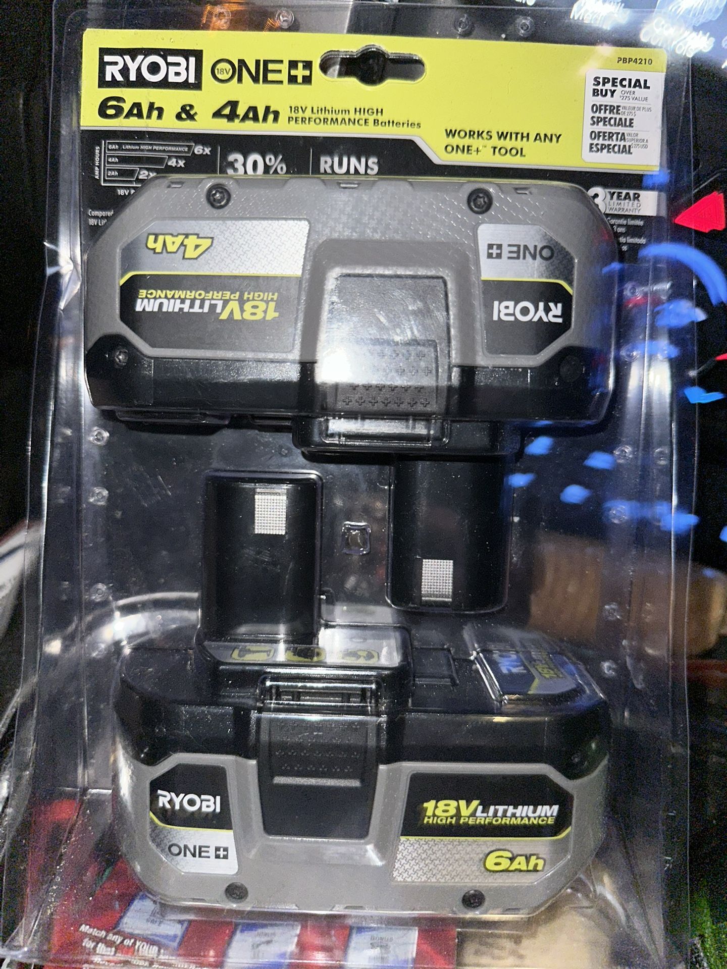 Ryobi Battery Combo Pack 
