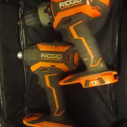 Ridgid R9603 18V Lithium Ion Cordless Brushless Drill Driver and Impact Driver