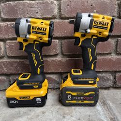 DeWalt DCF923 & DCF921 20V Brushless Compact Impact Wrenches w/ Batteries