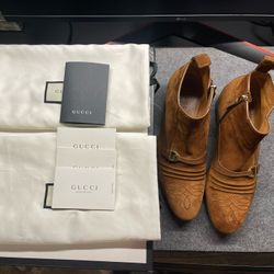 GUCCI | Men’s Size 8.5 Ankleboot Brown Suede