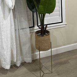 Faux Plant With Stand 