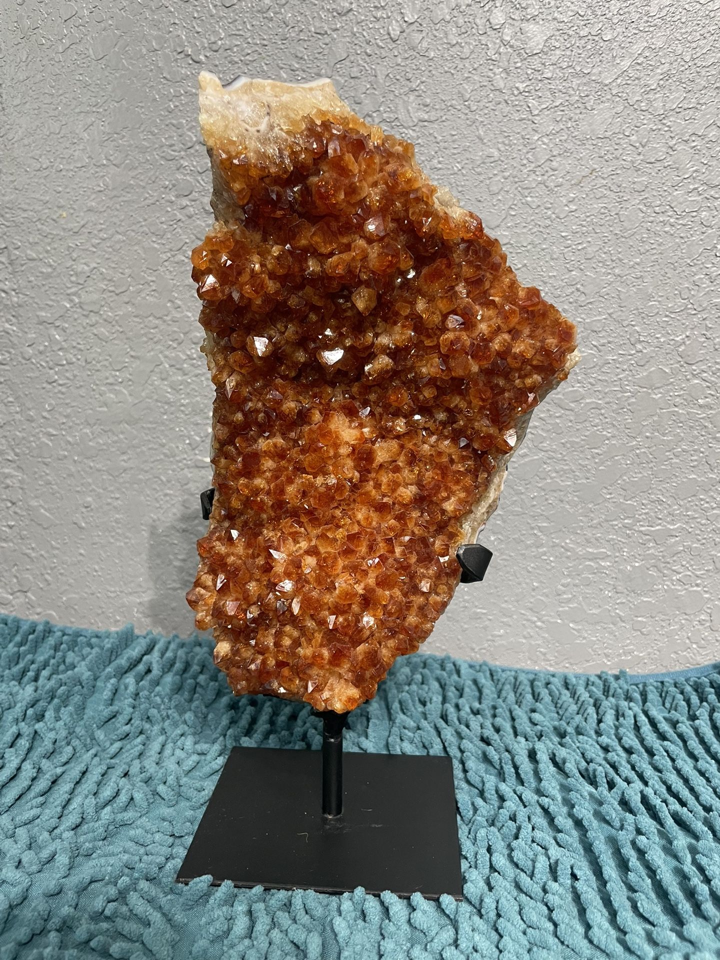 Citrine Cluster Crystal On Stand