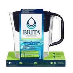 Brita 6 Cup Denali Water Filter Pitcher w/Elite Filter & SmartLight Indicator This great little guy is perfect for home, office, vacations, boating...