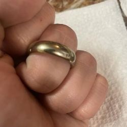 Gold Plated Tungsten Ring Size 10.5