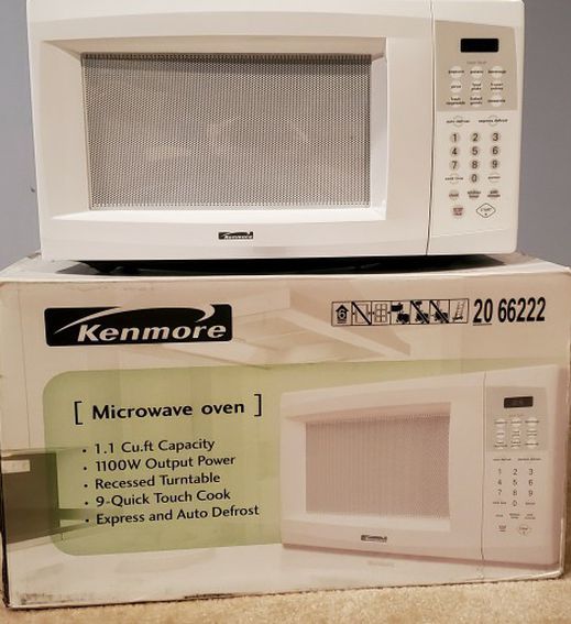 Kenmore 1.1 Cubic Feet, 1100 Watt Microwave Oven