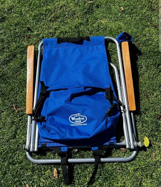 WearEver 4-Position Backpack Beach Chair & Storage Pocket