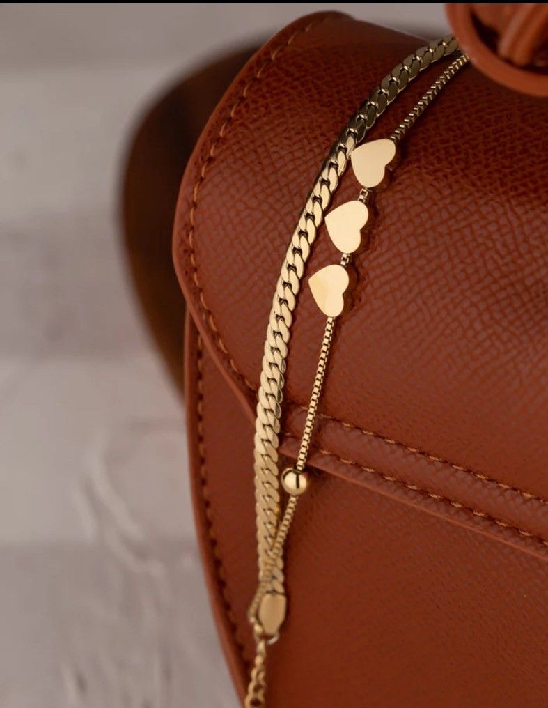 Gold Minimalist Chain Bracelet For Woman