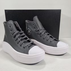 Converse CTAS Move Hi Chunky Platform Sneakers Iron Grey Women Size 7