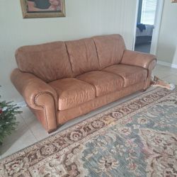 Top Grain Leather Sofa 